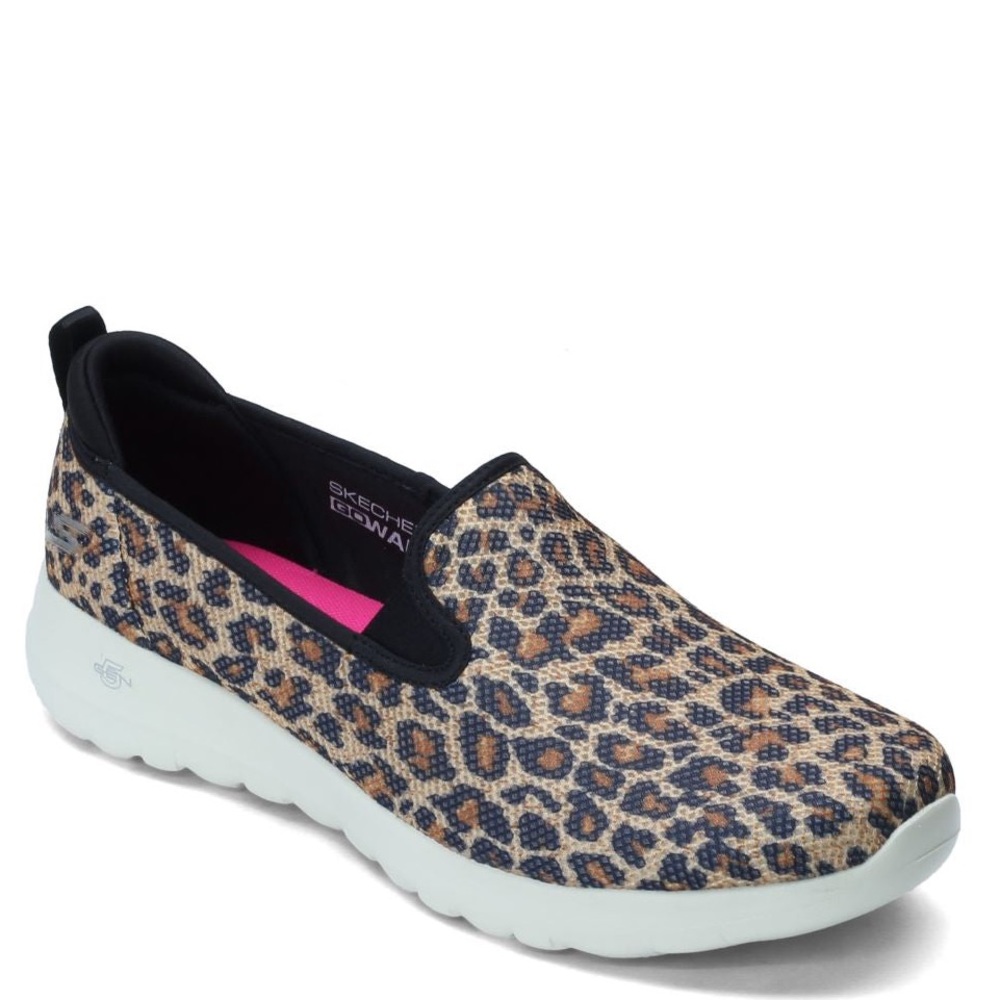 NEW Skechers Go Walk Air Cooled GOGA Mat SlipOn Sneaker, Leopard, Women’s 7.5